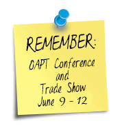 Remember OAPT conference and trade show