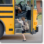 School bus with kids