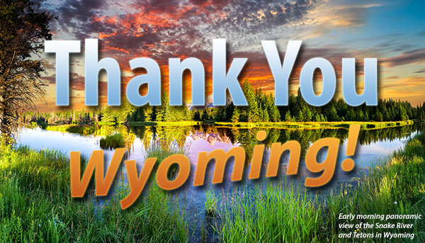 Thank You Wyoming