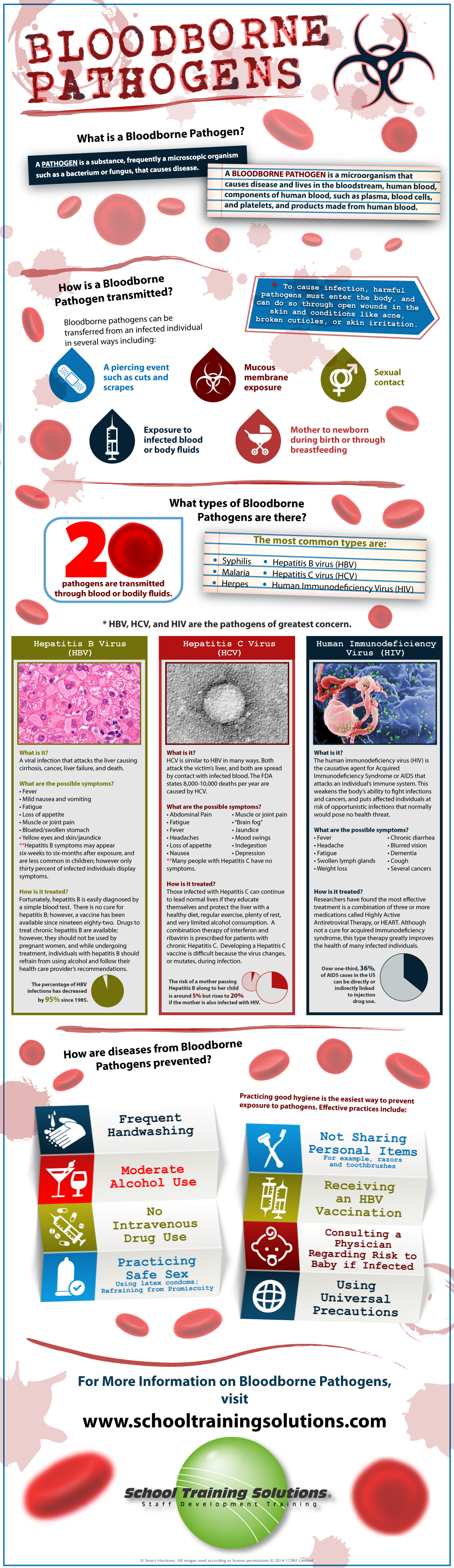Bloodborne Pathogens Infographic