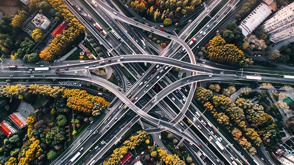 Interstate Highway Interchange