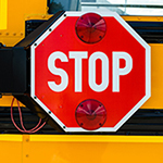 School bus stop arm