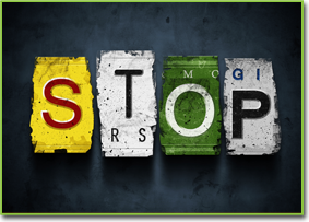 Stop license plate
